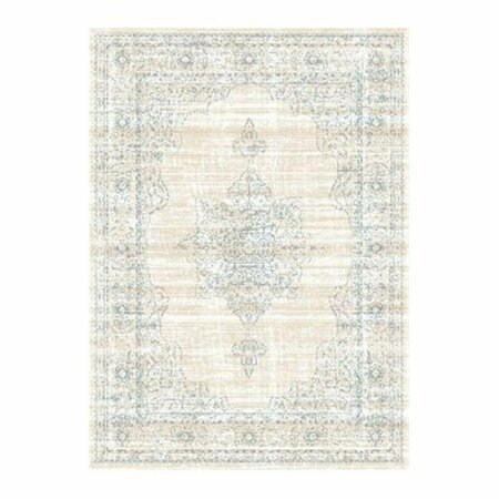 AURIC 3563-0023-BONE Colosseo Area Rug- Bone - 2 ft. 2 in. x 7 ft. 7 in. AU3170709